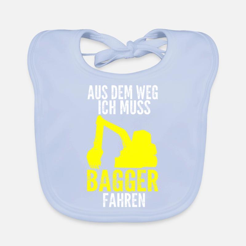 Baggerfahrer Bagger Fahrer Geschenk Baby Bio-Lätzchen