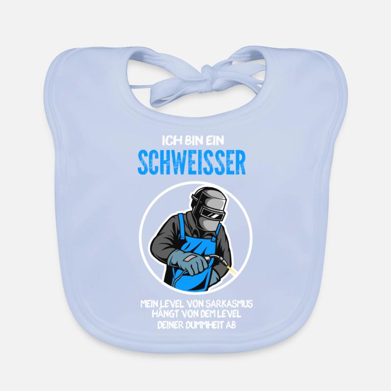 Schweißer Beruf Schweißerei Geschenk Baby Bio-Lätzchen