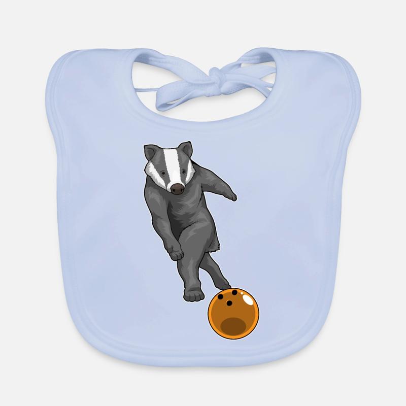 Badger Boule de bowling Bavoir bio Bébé