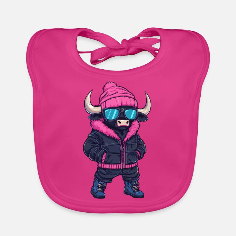 Stier Cool Comic Baby Bio-Lätzchen