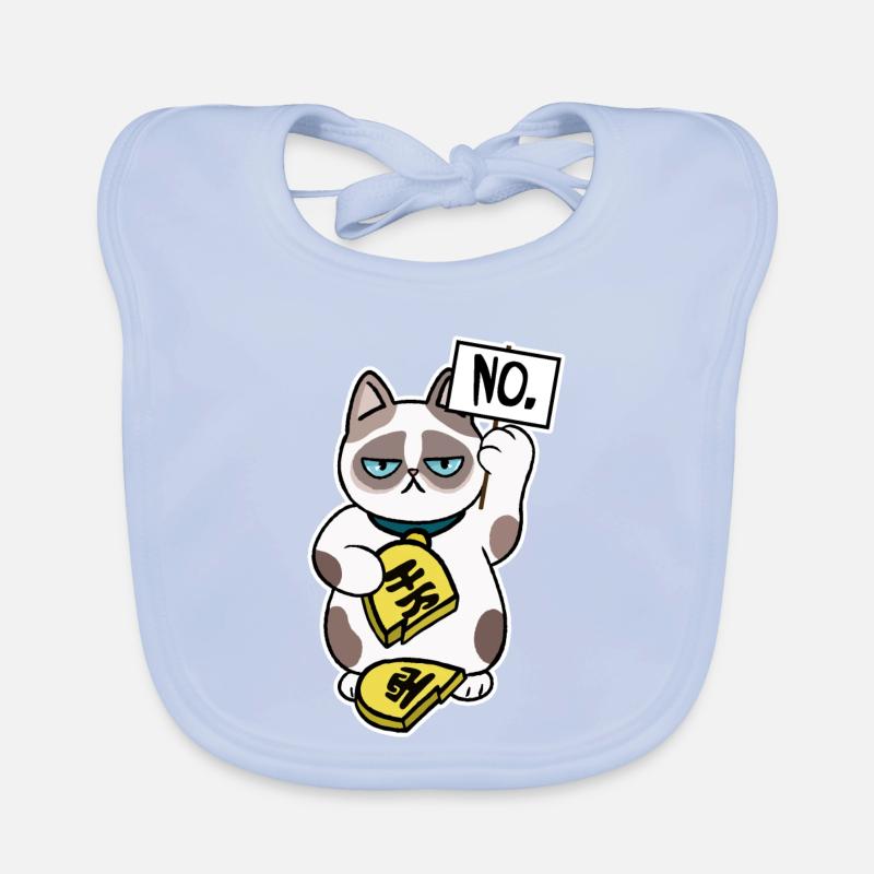 Conception de chat malchanceux Bavoir bio Bébé