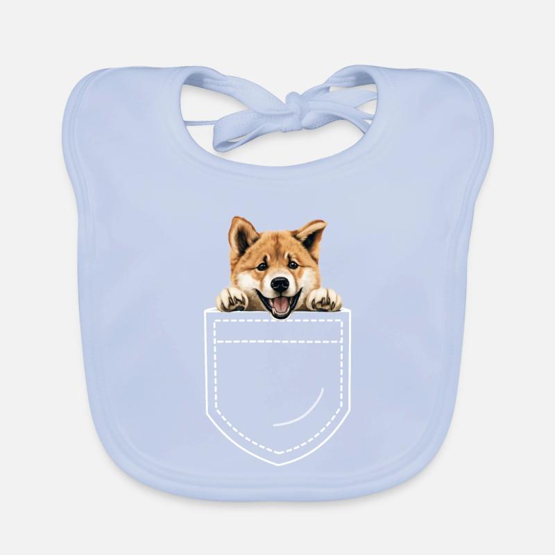 Hund Akita Baby Bio-Lätzchen