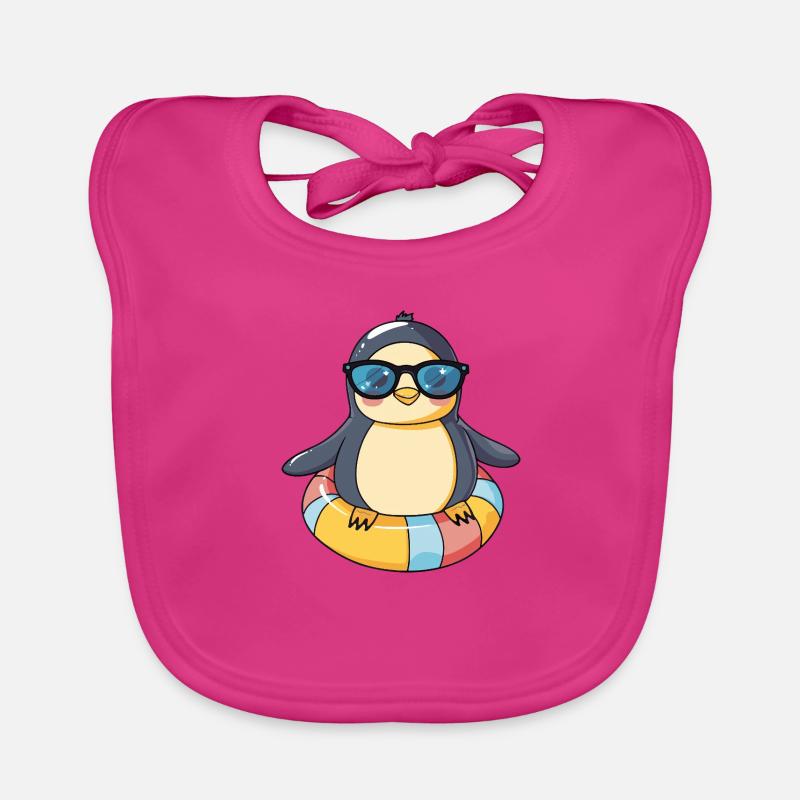 Pinguin Comic Cool Baby Bio-Lätzchen