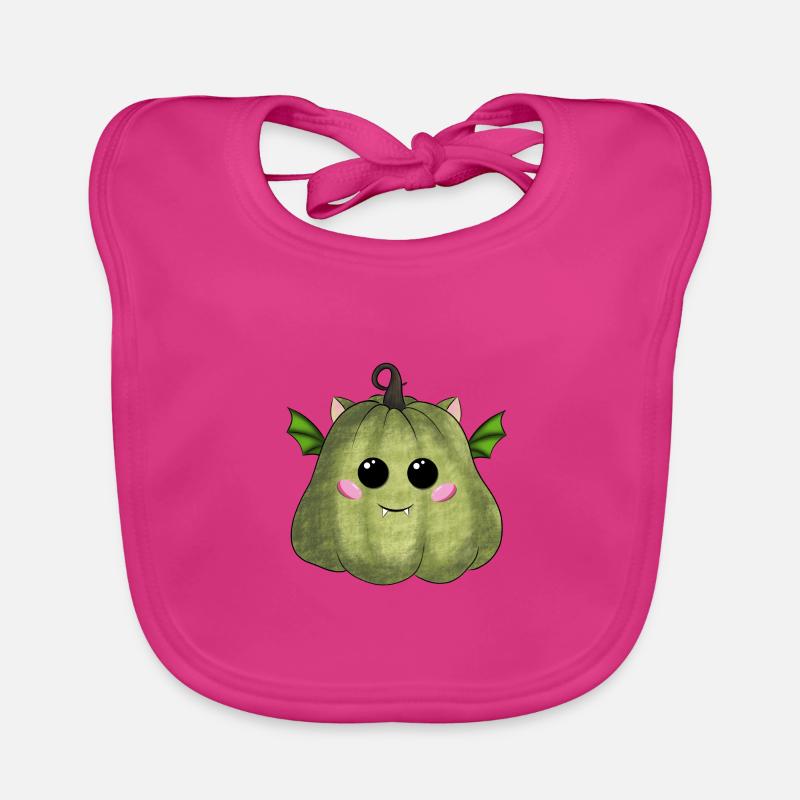 Vert citrouille d’Halloween Bavoir bio Bébé