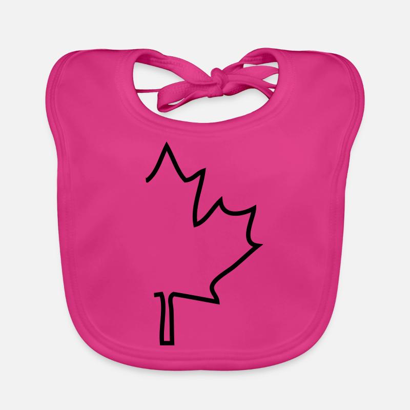 kanada - Baby Bio-Lätzchen - Fuchsia