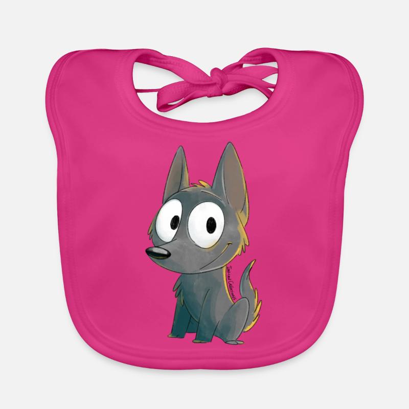 Kelpie Rehkitz Baby Bio-Lätzchen