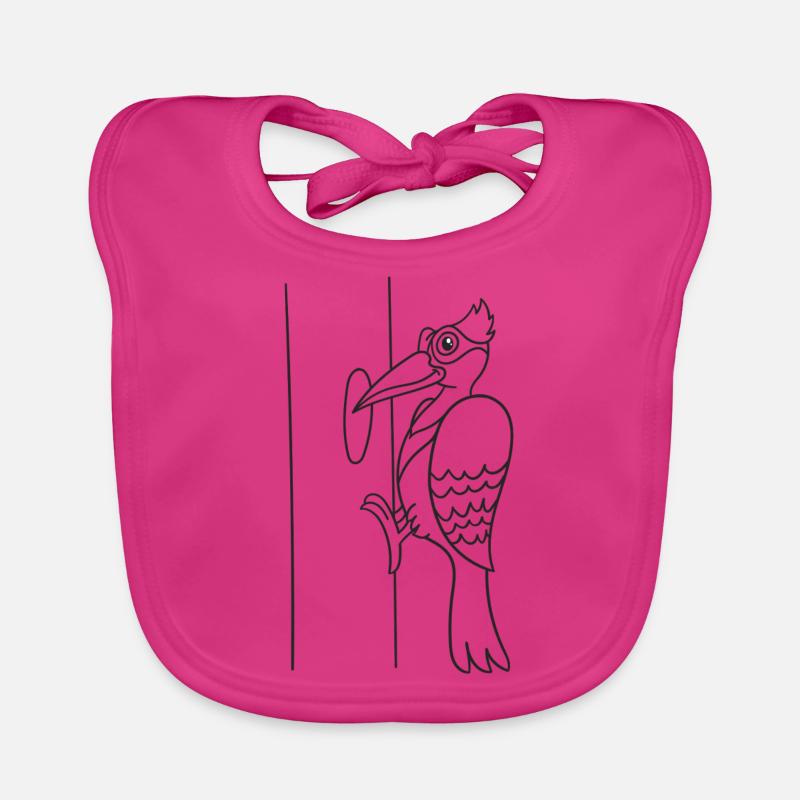 Specht, Vogel, Geschenk, Geschenkidee Baby Bio-Lätzchen