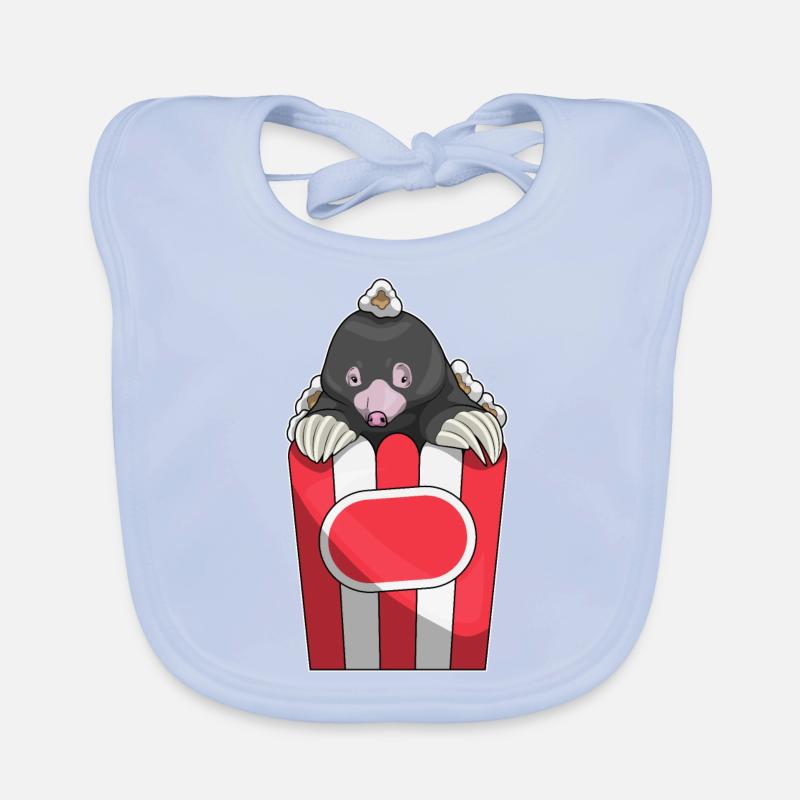 Mole Popcorn Organic Baby Bibs