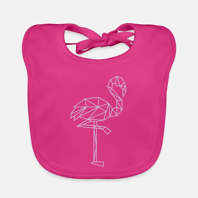 flamingo - Baby Bio-Lätzchen - Fuchsia