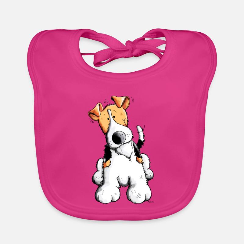 Foxy der Foxterrier Baby Bio-Lätzchen