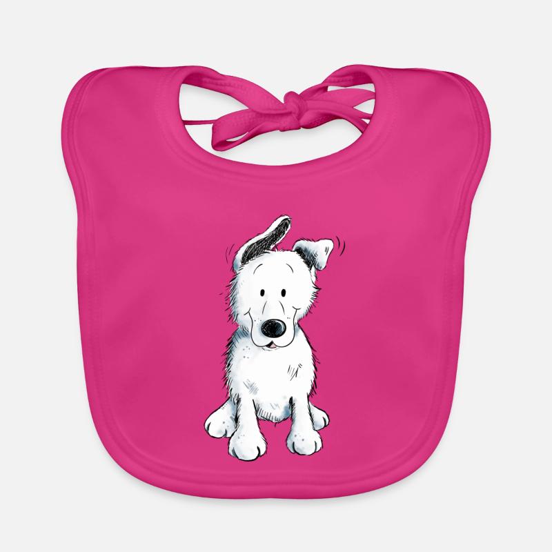 Weißer Schäferhund | Schweizer Schäferhund Baby Bio-Lätzchen