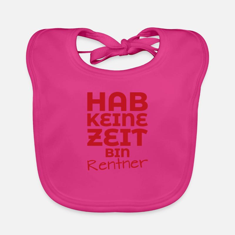 Bin rentner Spruch Ruhestand Geschenk Baby Bio-Lätzchen
