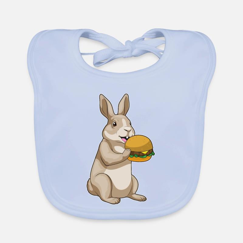 Hase Cheeseburger Baby Bio-Lätzchen