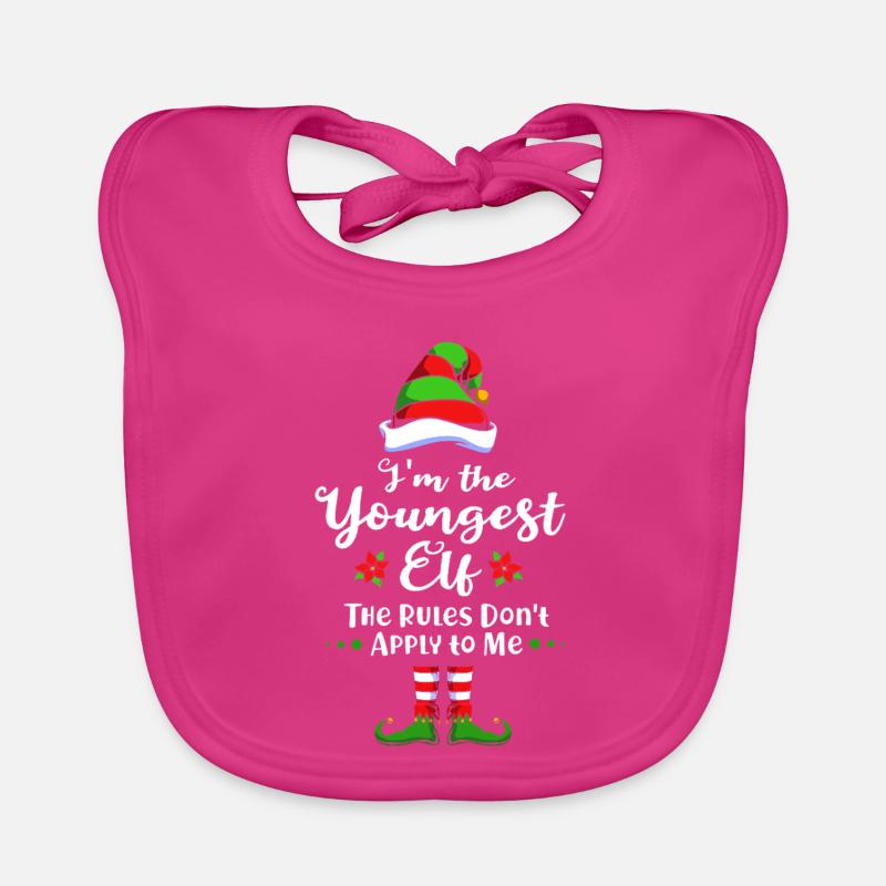 Elfe Elf Weihnachtsgeschenk Sohn Bruder Baby Bio-Lätzchen