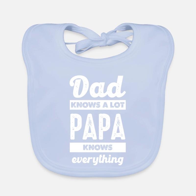 La saggezza del padre: sa tutto Bavaglino ecologico per neonato