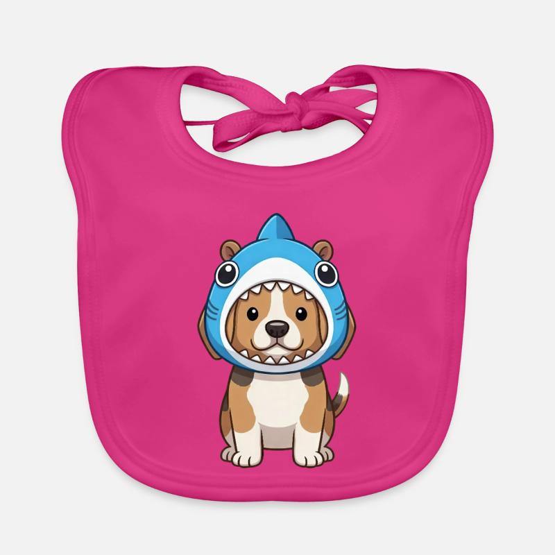 Cartoon Dog Beagle Mignon Carnaval Brésil Bavoir bio Bébé