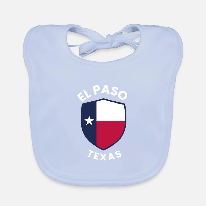 Drapeau du Bouclier du Texas d’El Paso Bavoir bio Bébé