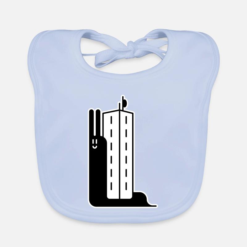 Block Snail Baby Bio-Lätzchen