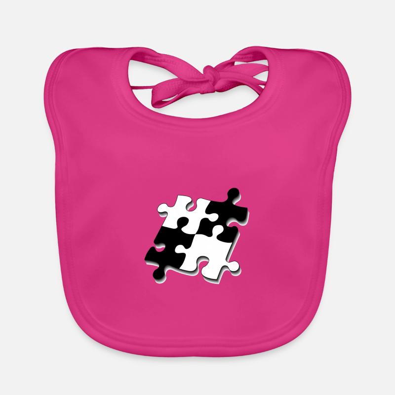 Puzzle pieces Organic Baby Bibs