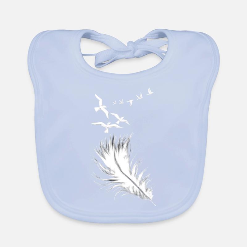 feather Organic Baby Bibs