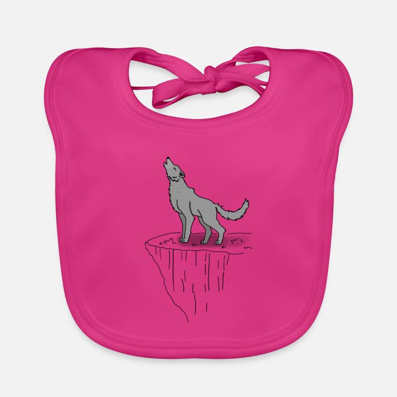 Loup solitaire Bavoir bio Bébé