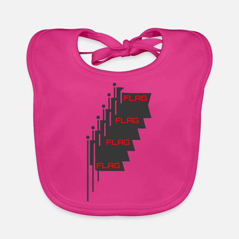 Drapeaux multiples Bavoir bio Bébé