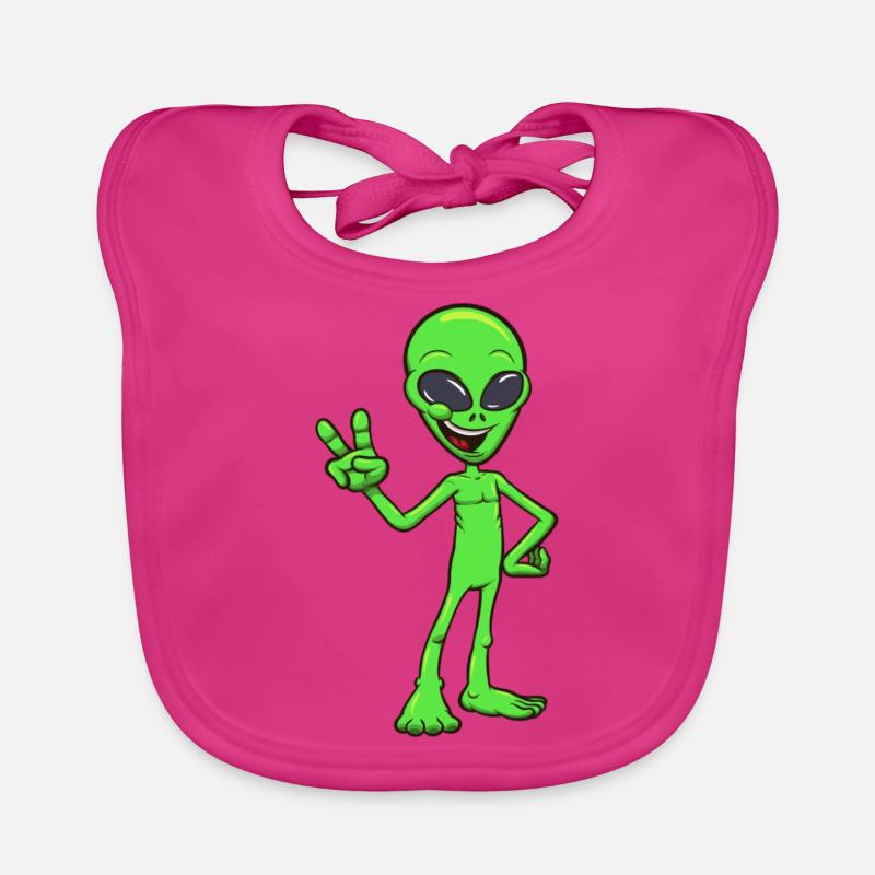 Alien amical Bavoir bio Bébé