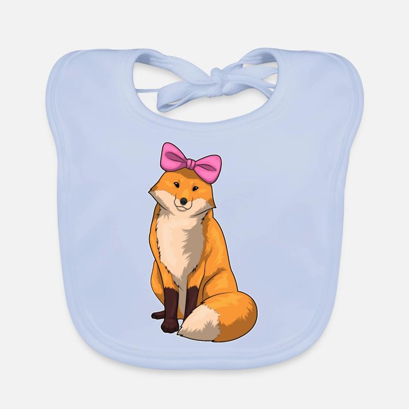 Fuchs Schleife Baby Bio-Lätzchen