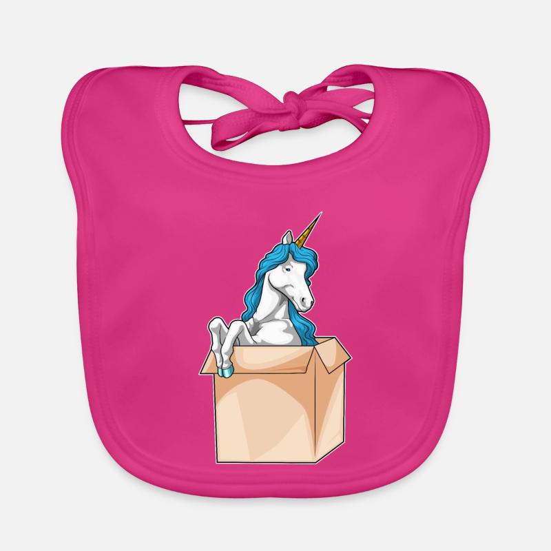 Einhorn Karton Baby Bio-Lätzchen