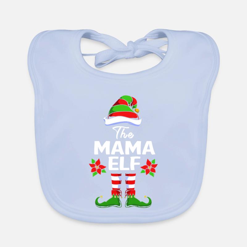 Elfe Elf Weihnachtsgeschenk Mutter Mama Baby Bio-Lätzchen