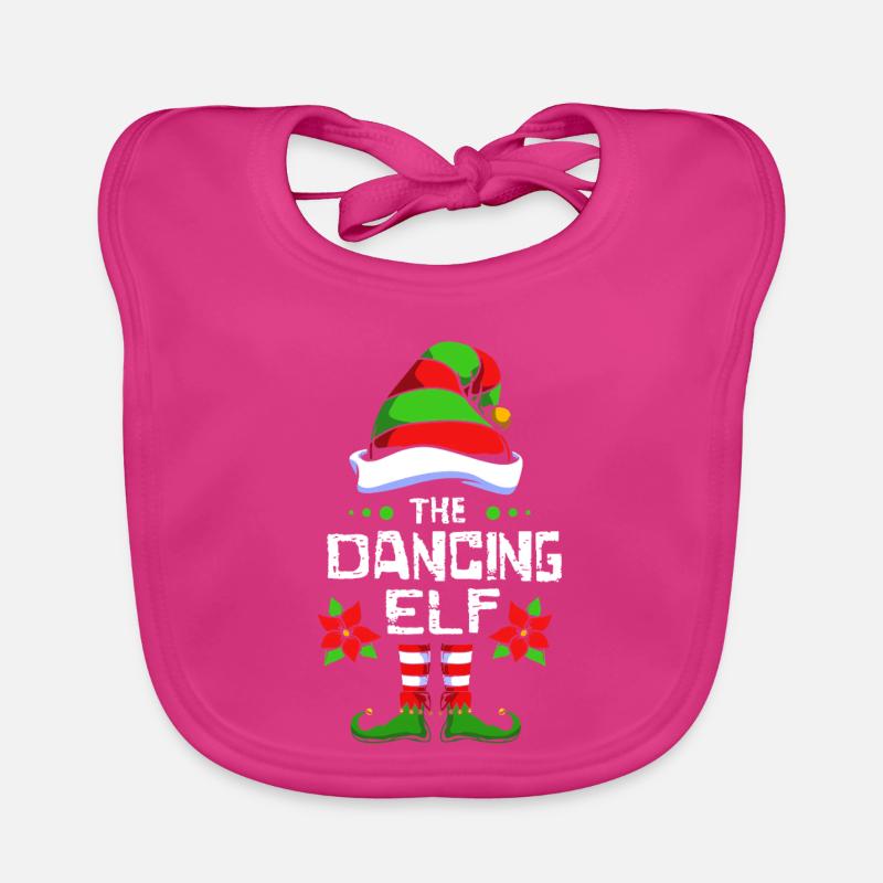 Elfe dansant Elfe Cadeau de Noël Bavoir bio Bébé