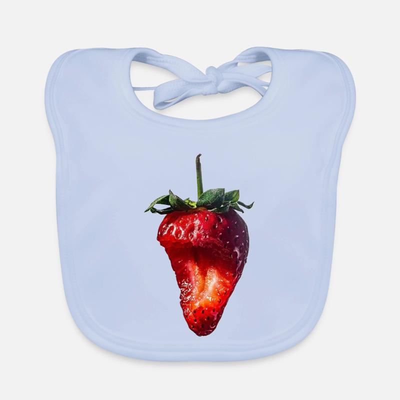 Strawberry Erdbeere Organic Baby Bibs