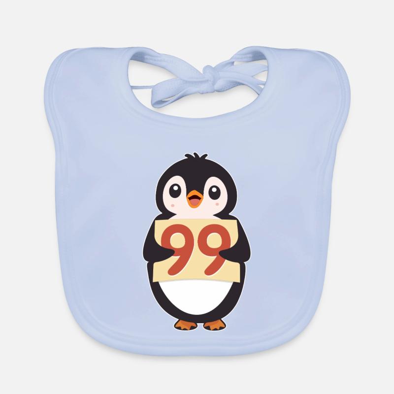 Penguin 99 Countdown-Schild Baby Bio-Lätzchen