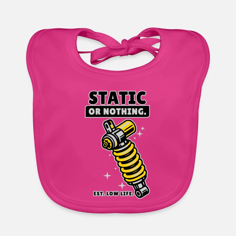 Static Or Nothing Low Life Tuning Design Baby Bio-Lätzchen