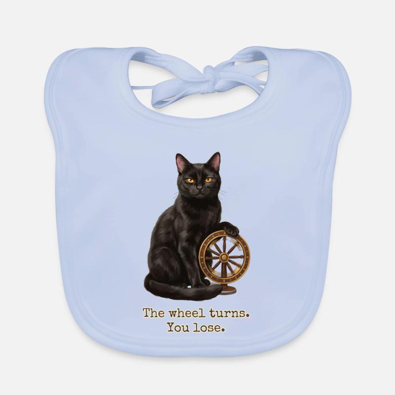 La roue tourne le chat Bavoir bio Bébé