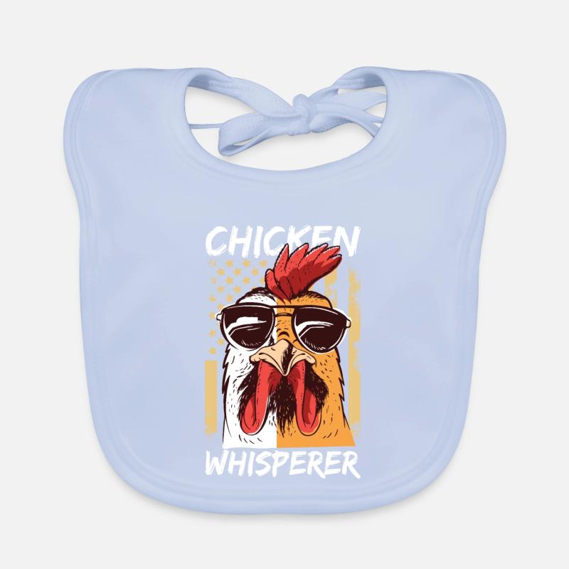 Hühnerflüsterer Chicken Whisperer Baby Bio-Lätzchen