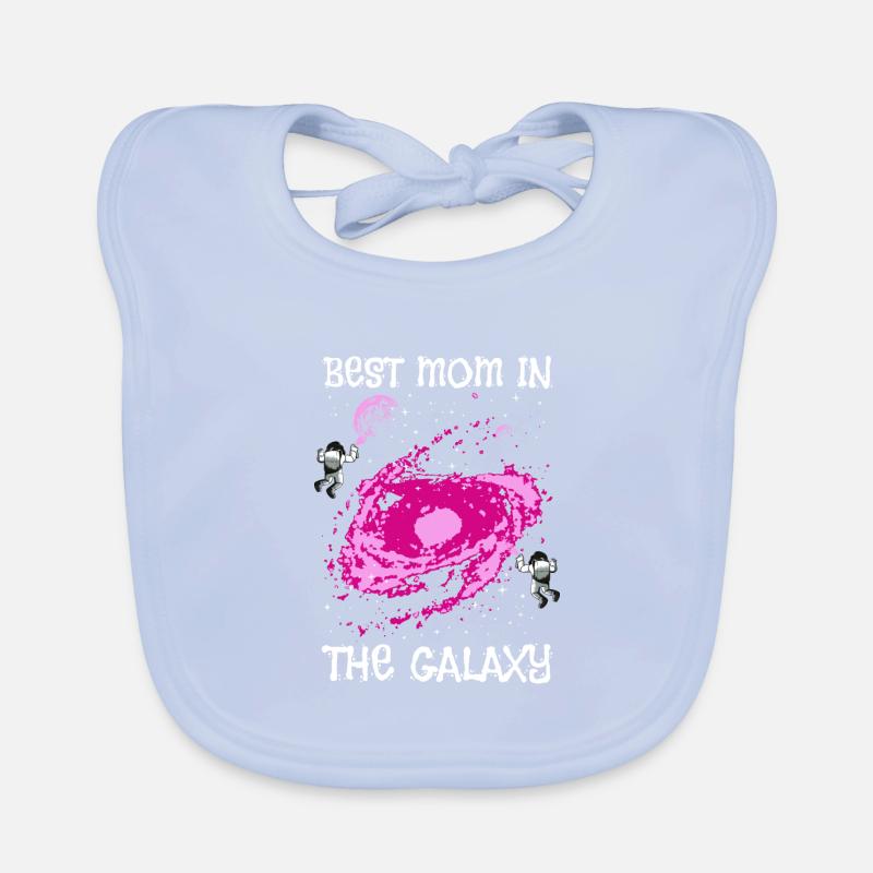 Best Mom Galaxy Spruch Mama Universum Beste Mutter Baby Bio-Lätzchen