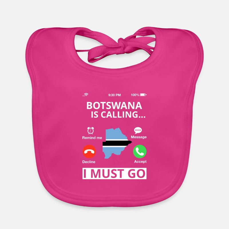 Drapeau du Botswana Drapeau du Botswana Afrique Bavoir bio Bébé