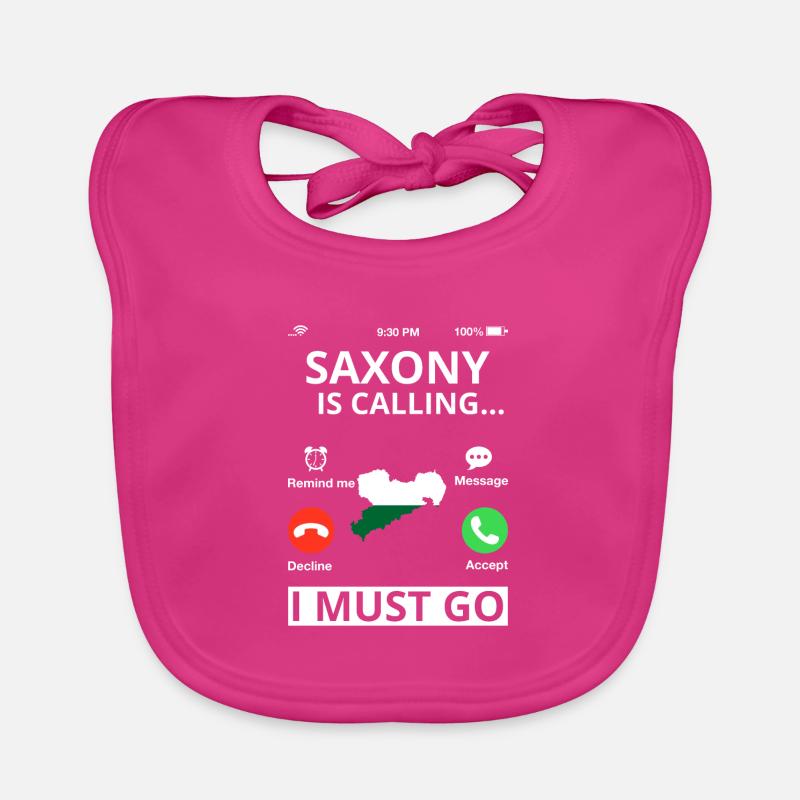 Drapeau de Saxe Drapeau saxon Ossi Holiday SN Bavoir bio Bébé