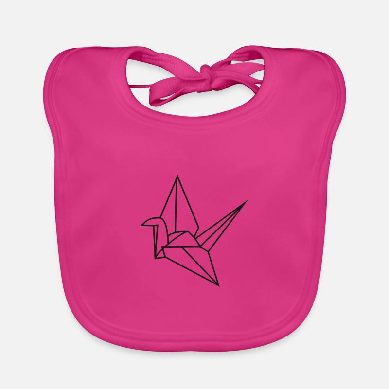 Origami crane Organic Baby Bibs