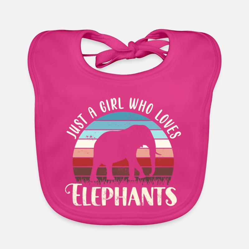 Eléphant éléphant Bavoir bio Bébé