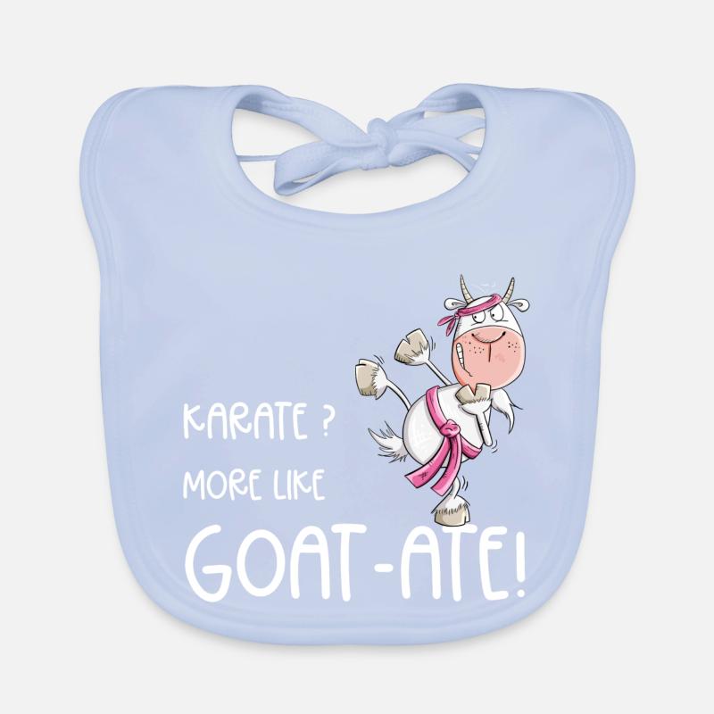 Karate Goat Martial Arts Saying Organic Baby Bibs