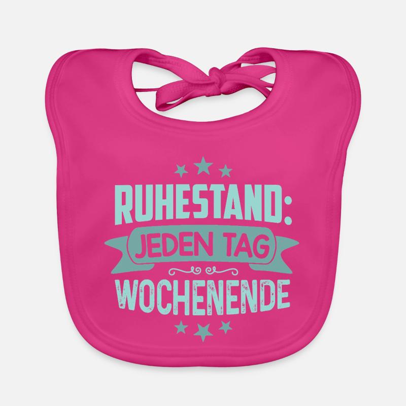 Ruhestand Geschenk Rente Pensionierung Abschied Baby Bio-Lätzchen