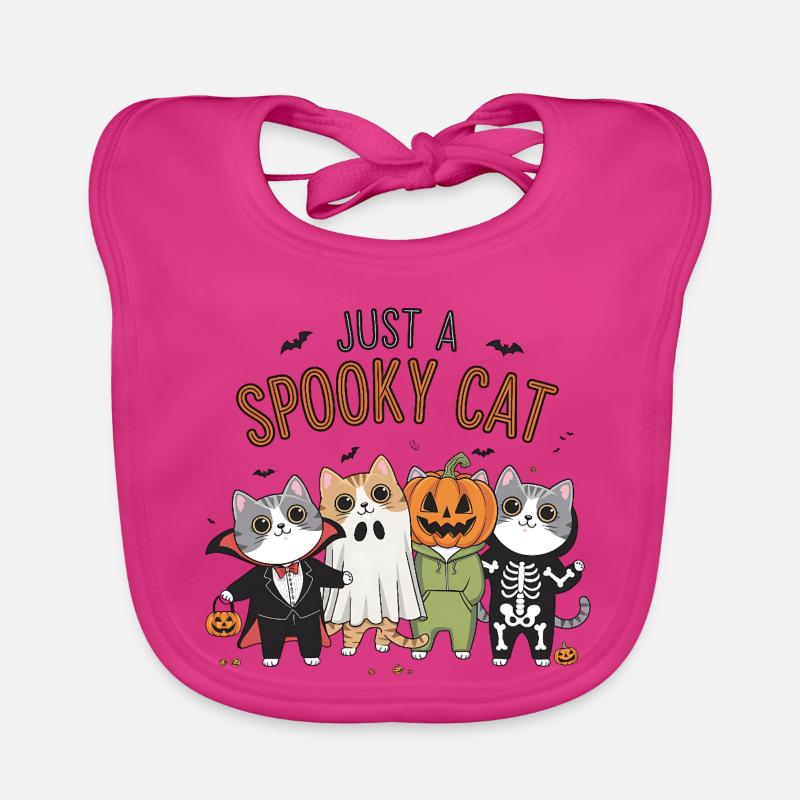 Juste un chat effrayant Bavoir bio Bébé