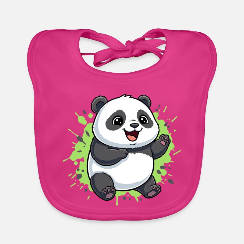 Happy Panda Splash Bavoir bio Bébé