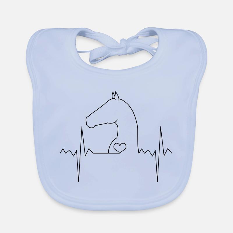 Cheval de rythme cardiaque Bavoir bio Bébé