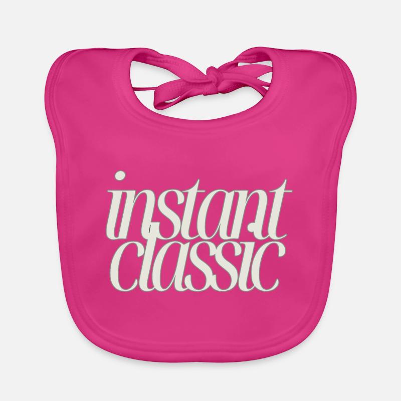 Instant Classic - Conception de texte minimaliste Bavoir bio Bébé
