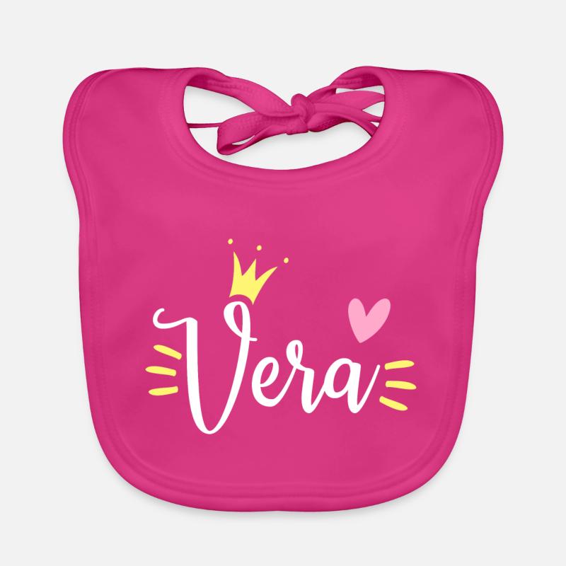 Vera Name Crown Design Image Download Delete More Organic Baby Bibs