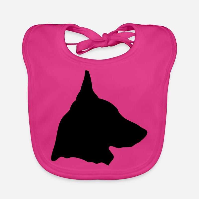 Belgian Shepherd Malinois in profile (D) Organic Baby Bibs