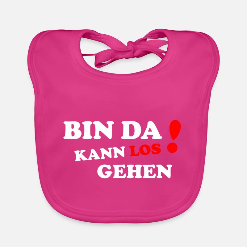lustiger witziger Spruch Sprüche Geschenk Baby Bio-Lätzchen